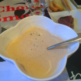 燻製ジャガイモのビシソワーズ。<br>めっちゃ美味しかった!