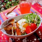 今日の朝ごはん
＊ロコモコ丼(ウィンナーつき☆)
おはようございます(≡Д≡)♡ 今日は休みなのですがたまった家事に追われてコメントあまり書けてないです… とりあえずアイロンからががが頑張ります