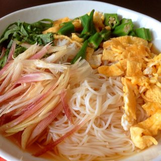 具沢山おそうめん
いつものくせでふた束にしたら食べられない！