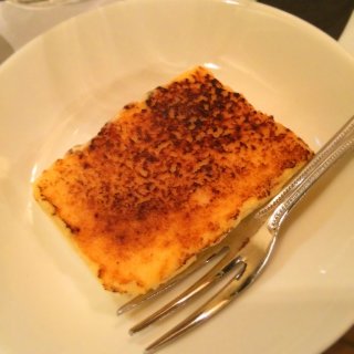 酒粕のカタラーナ。<br>甘酒とチーズの味がした。