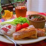 今日の朝ごはん
＊野菜カレー ＊バケット ＊たこのマリネ など  おはようございます(≡Д≡)♡カイジ読んでるのですが…なぜあそこへ行くのか…怖いです いろんな意味で 笑 いってきます♪♪