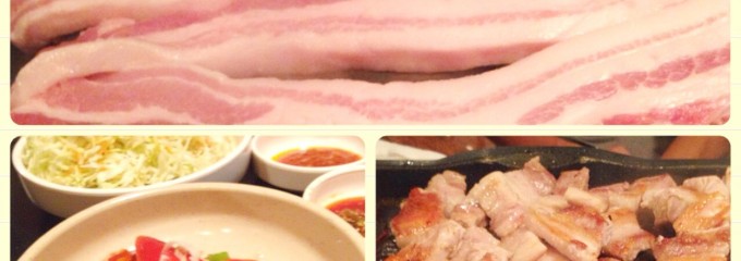 【韓国家庭料理・豚焼肉】 豚家