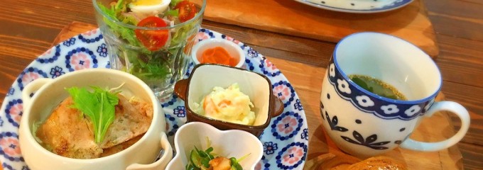 枯れないお花飾り&体に優しいマフィンcafe 風見鶏