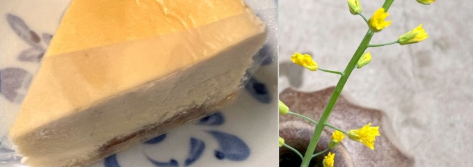 チーズケーキとコーヒー ハンド