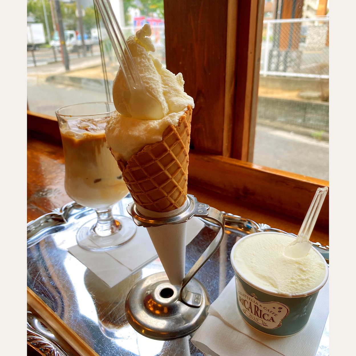 ジェラッテリア カフェ リカリカ 向陵東町 三国ヶ丘駅 アイスクリーム