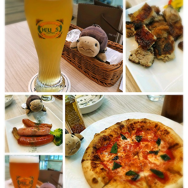 青い空と海のビール🍺
ジャークチキン🐔🌶
3種のソーセージ盛り合わせ🐷
シークワーサーセッションIPA🍺
マルゲリータ🍕