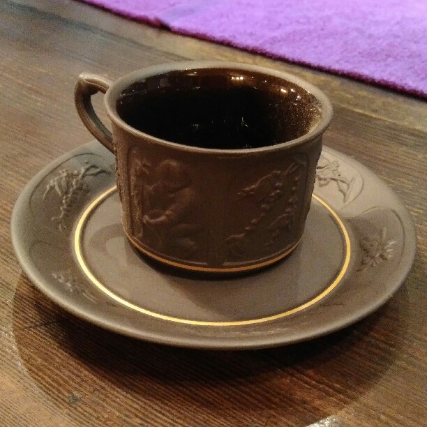 茜屋珈琲店×銀座香蘭社　特製蓋物　中身・箱無し 茜屋珈琲店×銀座香蘭社特製蓋物中身・箱無し