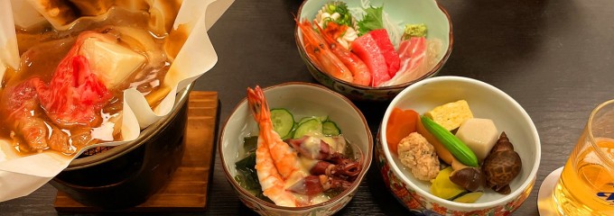 活け魚会席 鍋 すし中