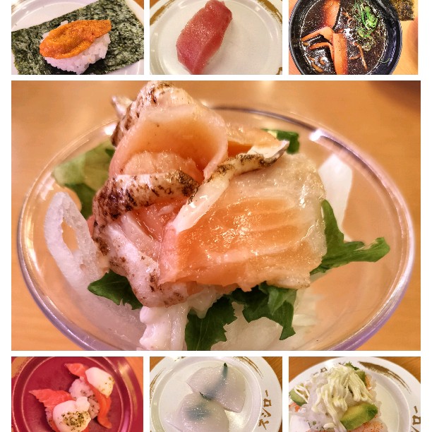 すし🍣色々🦑🐚🦐🐟️🧀
サーモンのサラダパフェ🐟️
黒醤油ラーメン🍜