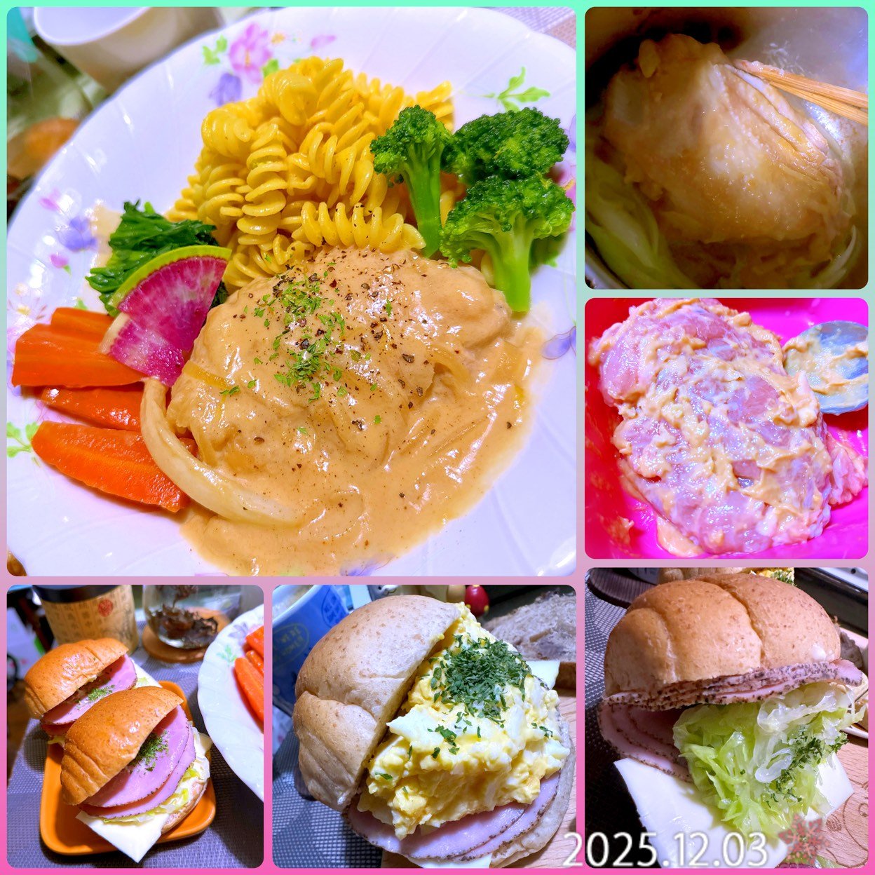 酒粕de料理シリーズ。

🐓 鶏もも肉の酒粕生姜豆乳クリーム煮込み
https://recipe.rakuten.co.jp/recipe/1880032324/
簡単に風味旨味トロミがついて美味しい♥️

🍳酒粕入り卵サラダサンド
https://recipe.rakuten.co.jp/recipe/1880032325/
ちょっぴり大人味❓

🐖酒粕マヨハムチーズサンド
味噌マヨで作る事が多いですが、こちらの方が風味は強くて塩気は弱め