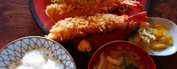 とんかつ エビフライ 小川亭