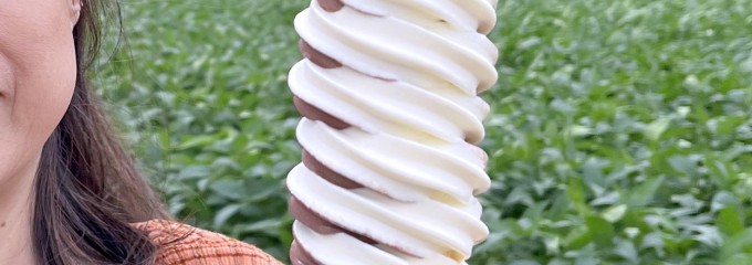 赤い屋根のソフトクリーム屋