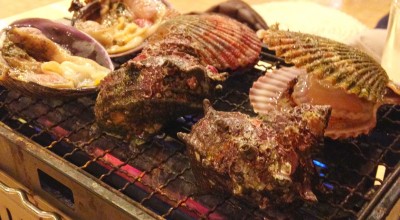毎日が浜焼きバーベキュー 近鉄四日市駅 刺身 魚介類
